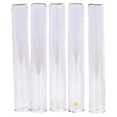 Tubes à culture de laboratoire en verre des années 1950 - Lot de cinq