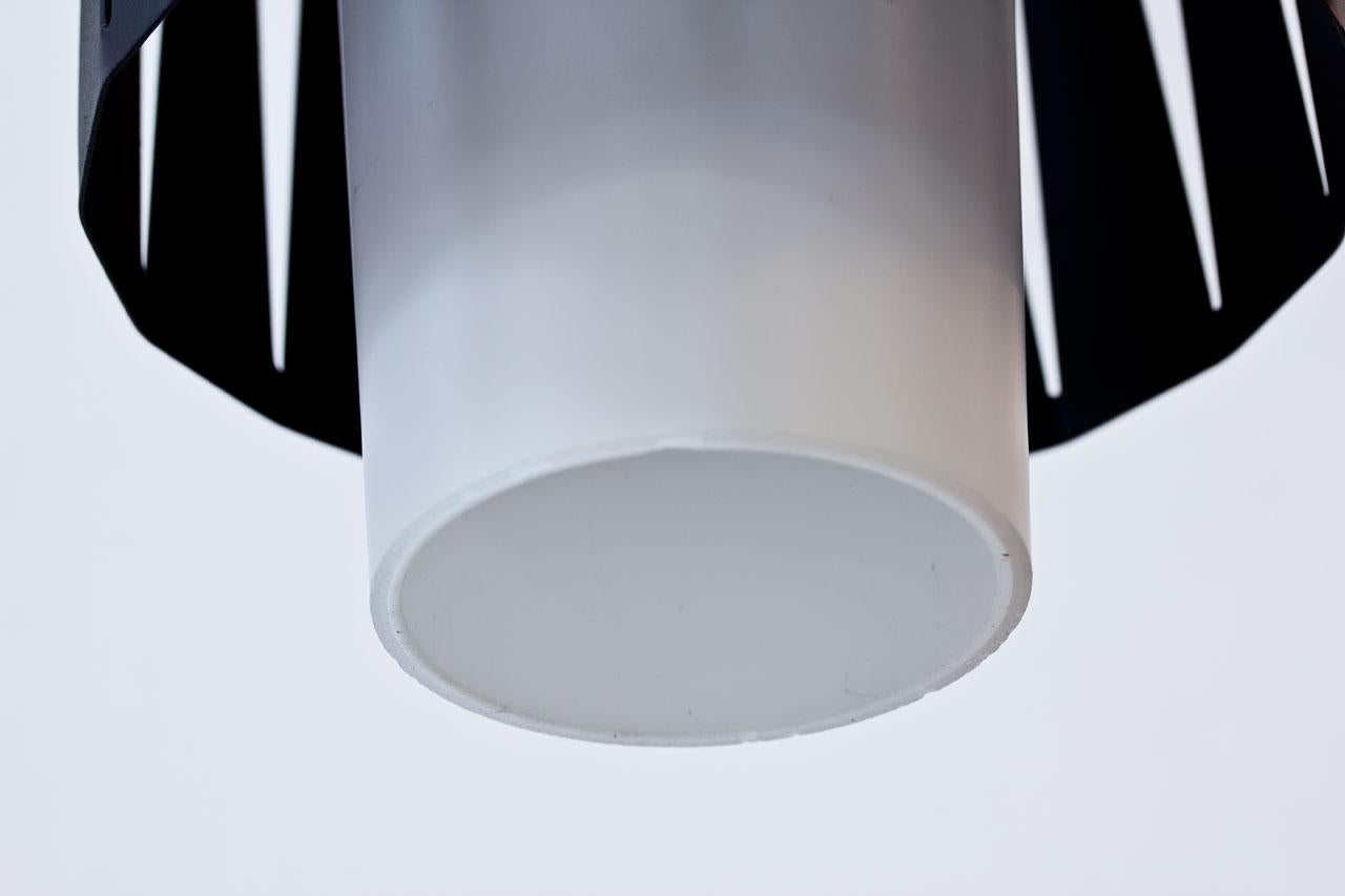 1950s Glass & Metal Pendant Lamps by ASEA, Sweden For Sale 1