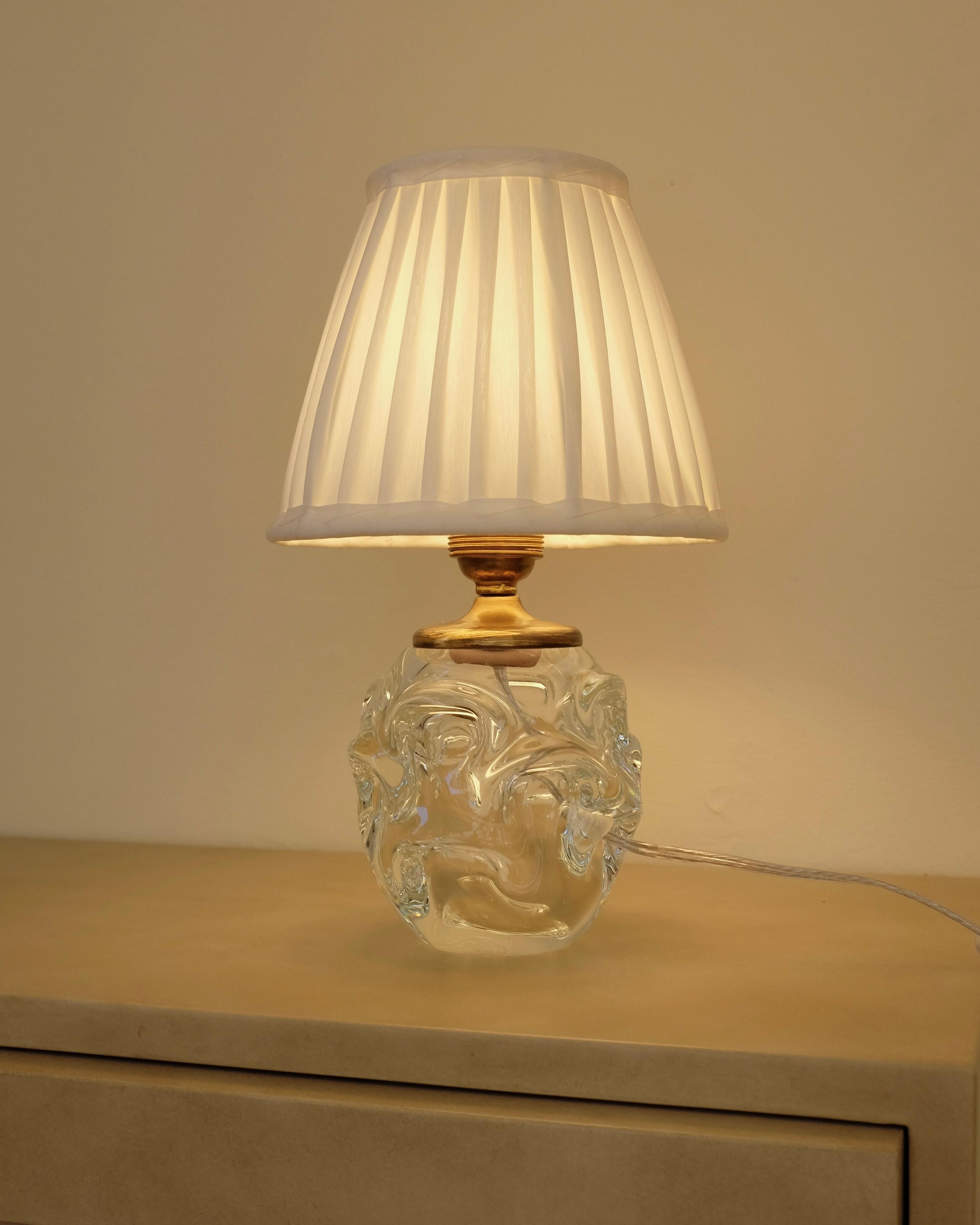 1950er Glas-Tischlampe von Börne Augustsson im Zustand „Gut“ im Angebot in New York, NY