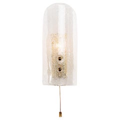 1950's Glass Wall Light Attributed to Kalmar