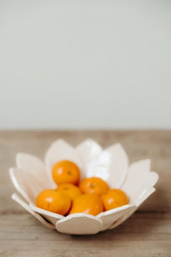 1950's glazed ceramic "flower" bowl