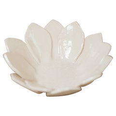 1950's glazed ceramic "flower" bowl