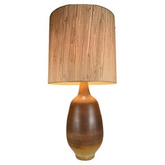 1950's Glazed Ceramic Table Lamp by Design Technics