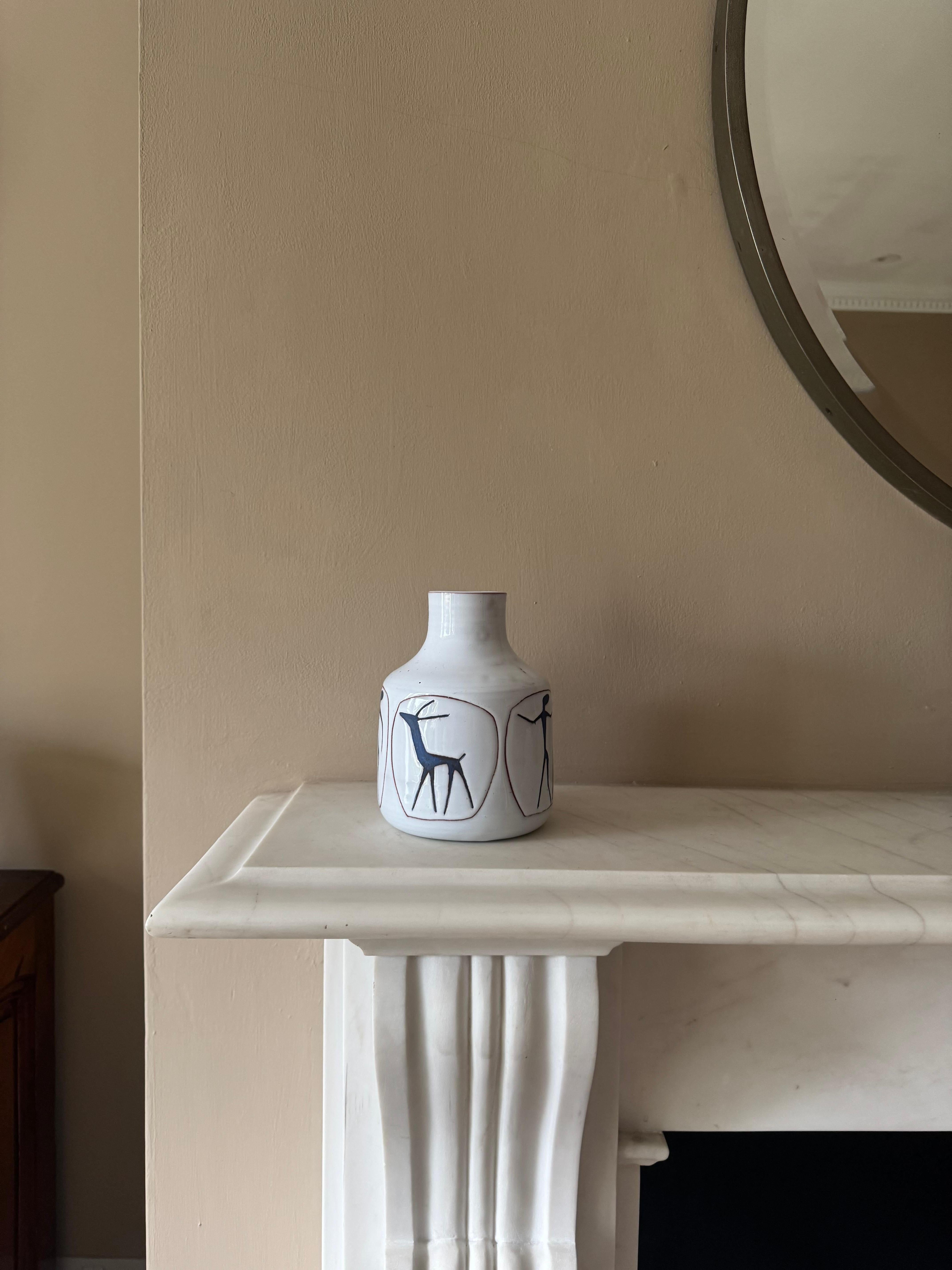 Mid-Century moderno Vaso in ceramica smaltata degli anni '50 in vendita