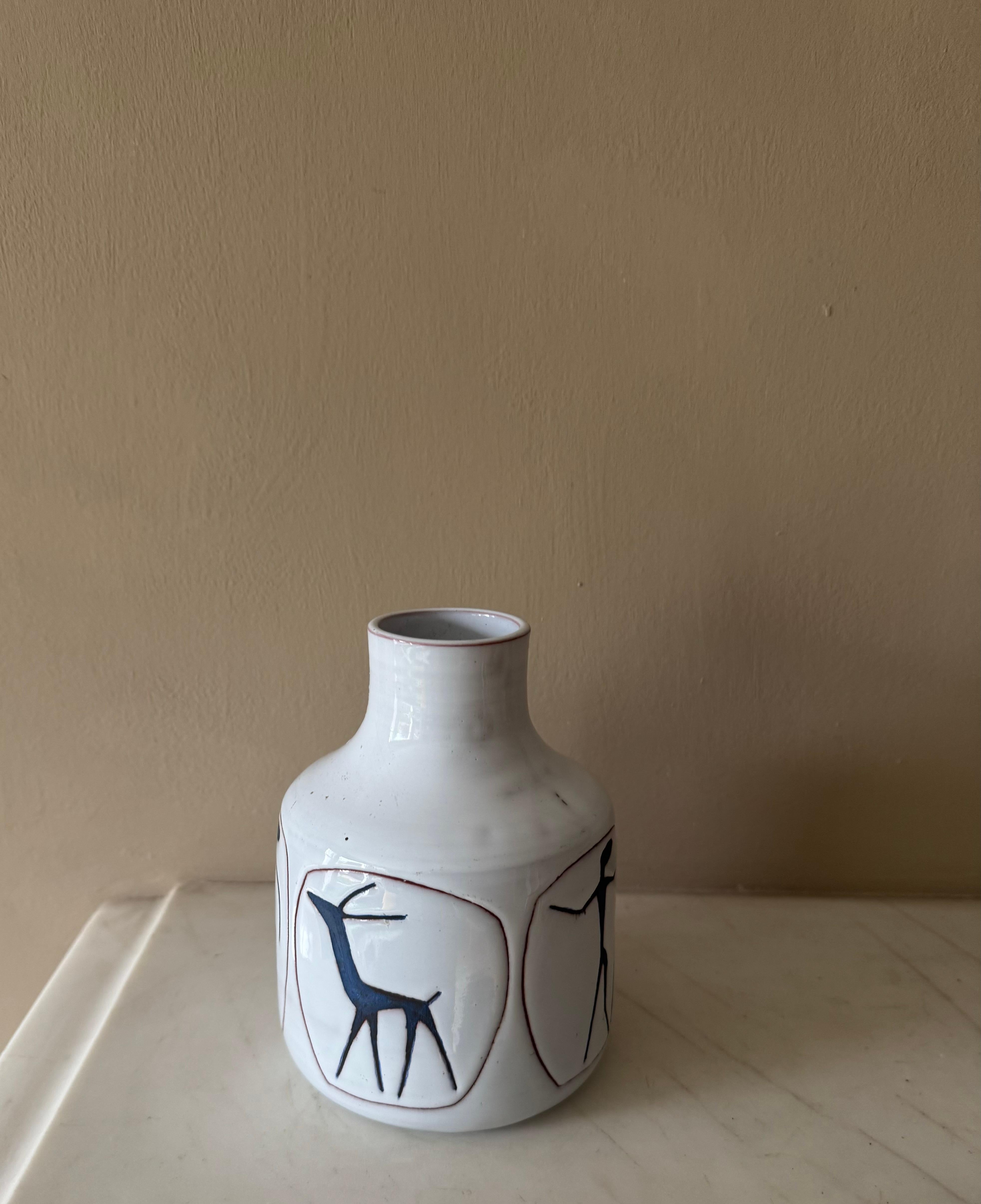 Olandese Vaso in ceramica smaltata degli anni '50 in vendita