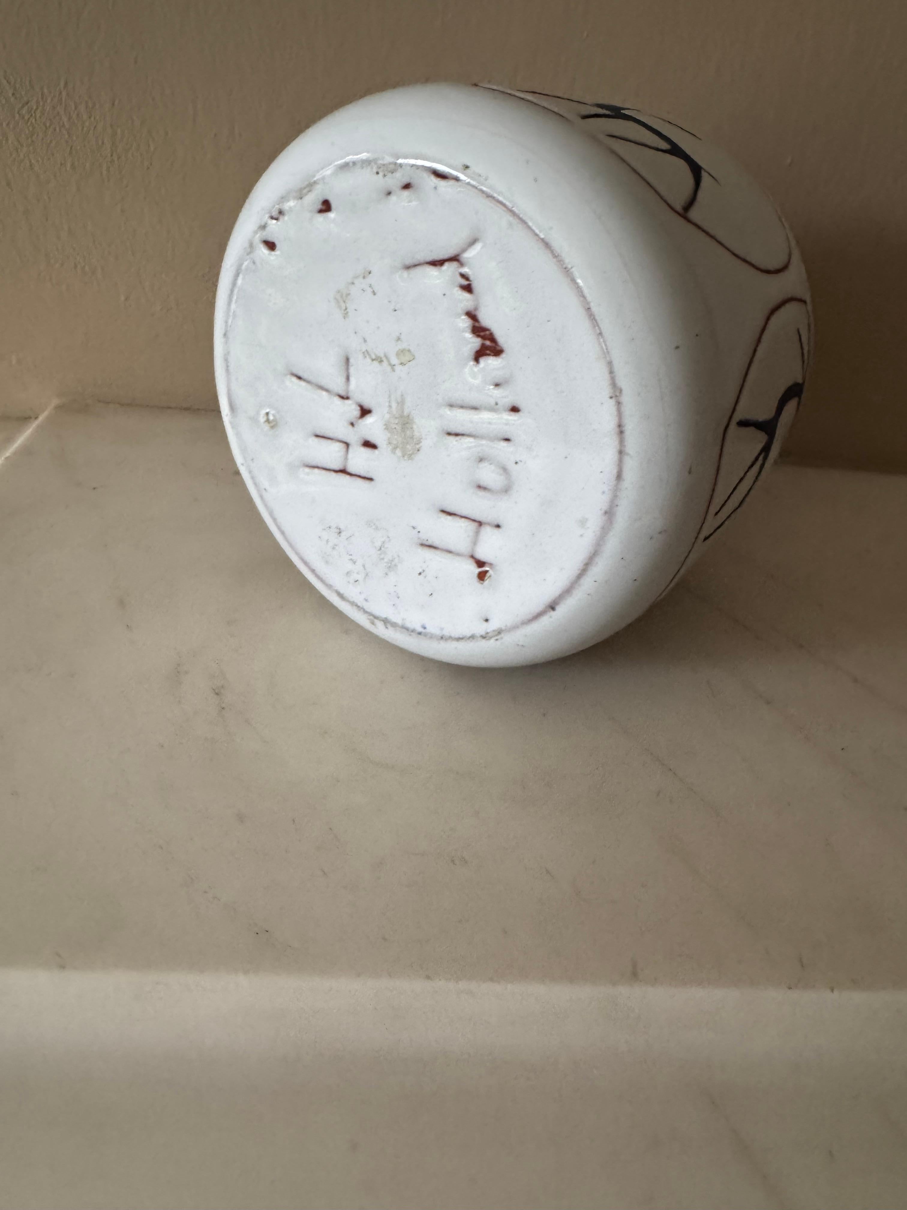 Smaltato Vaso in ceramica smaltata degli anni '50 in vendita