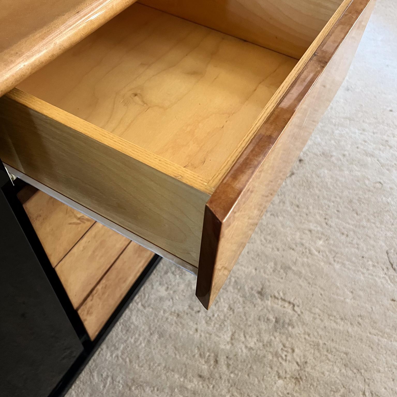 Credenza in stile anni '50 di Aldo Tura in pelle di capra nera lucida in vendita 6