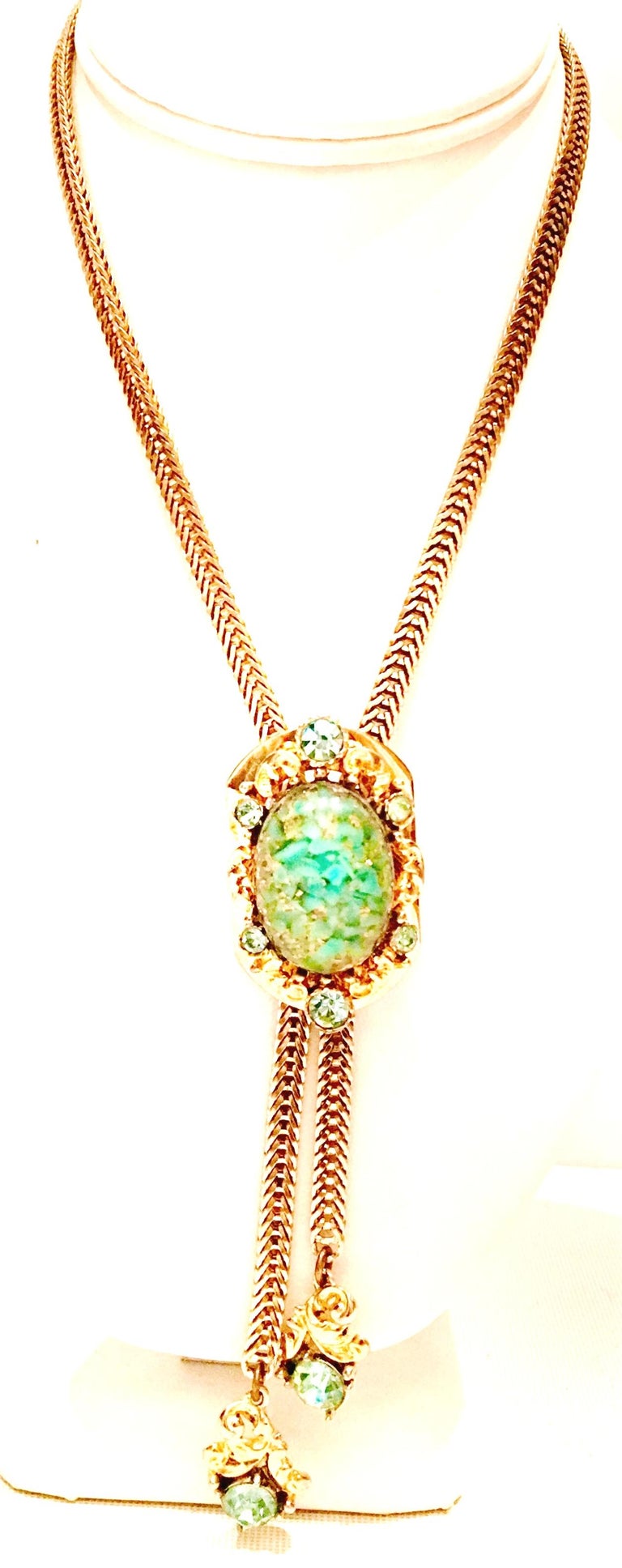1950'S Gold and Lucite "Selro" Bolo Style Necklace For ...