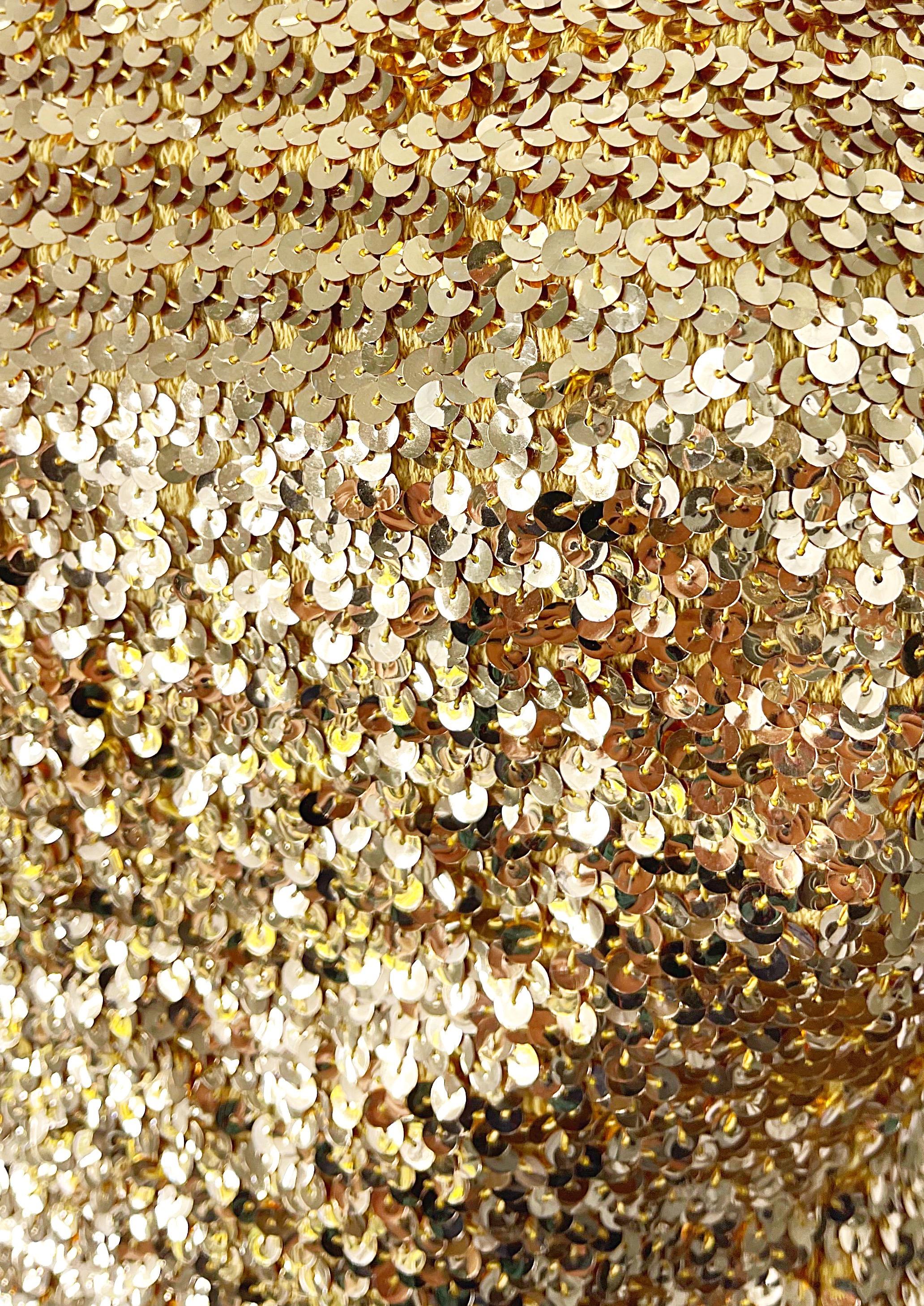 gold sequin bustier top