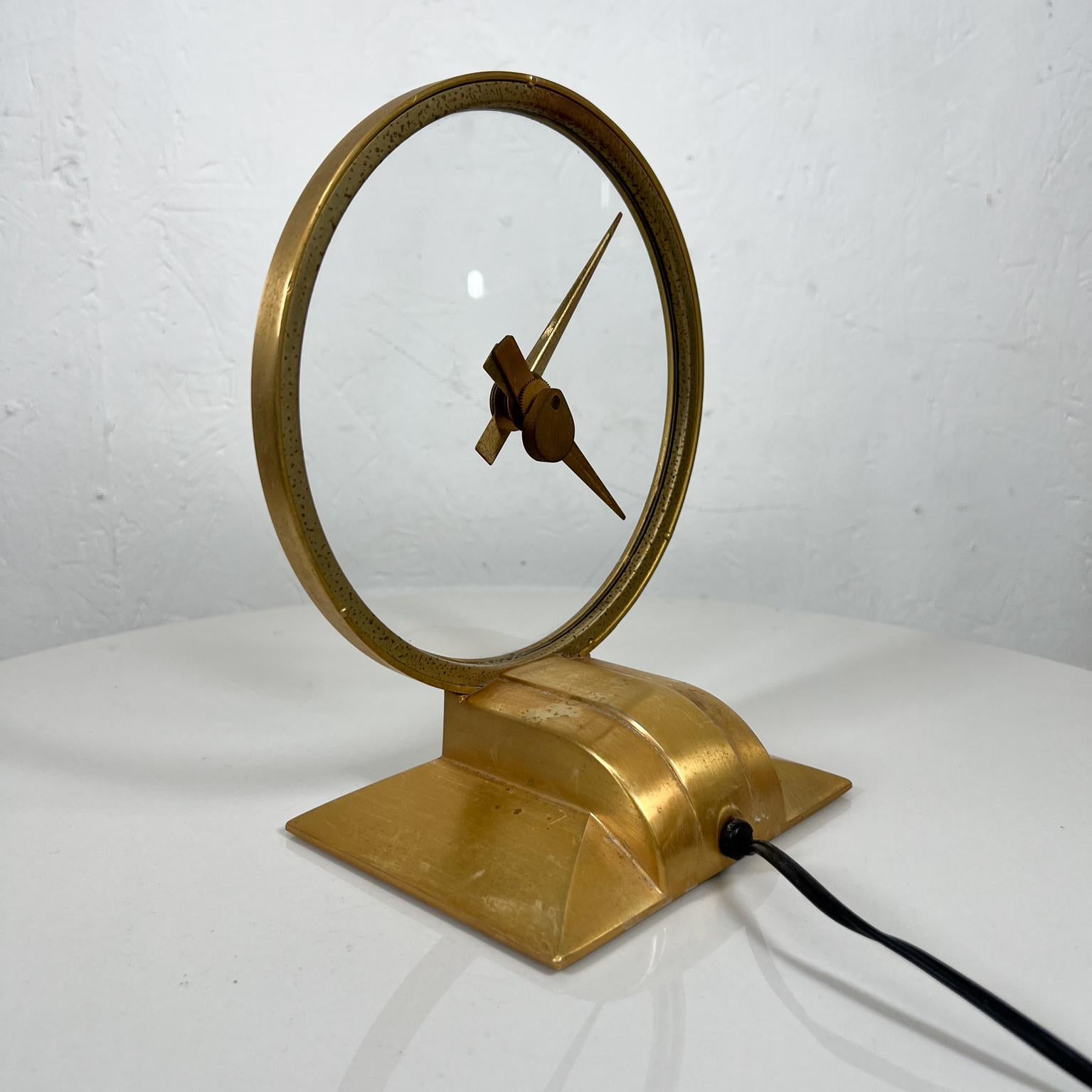 Mid-Century Modern 1950s Golden Hour Electric Clock made by Jefferson Electric Bellwood, Illinois