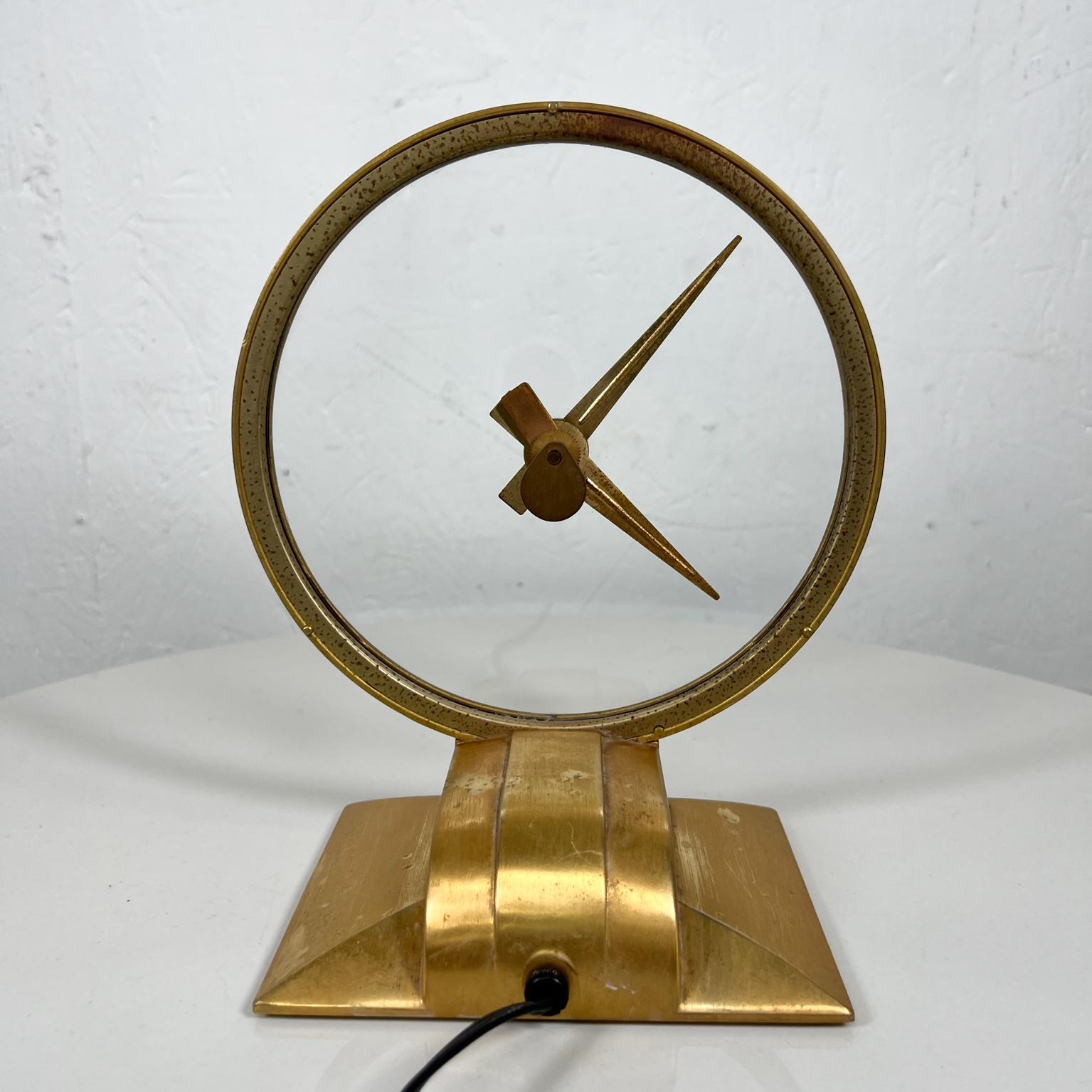 1950s Golden Hour Electric Clock made by Jefferson Electric Bellwood, Illinois In Good Condition In Chula Vista, CA