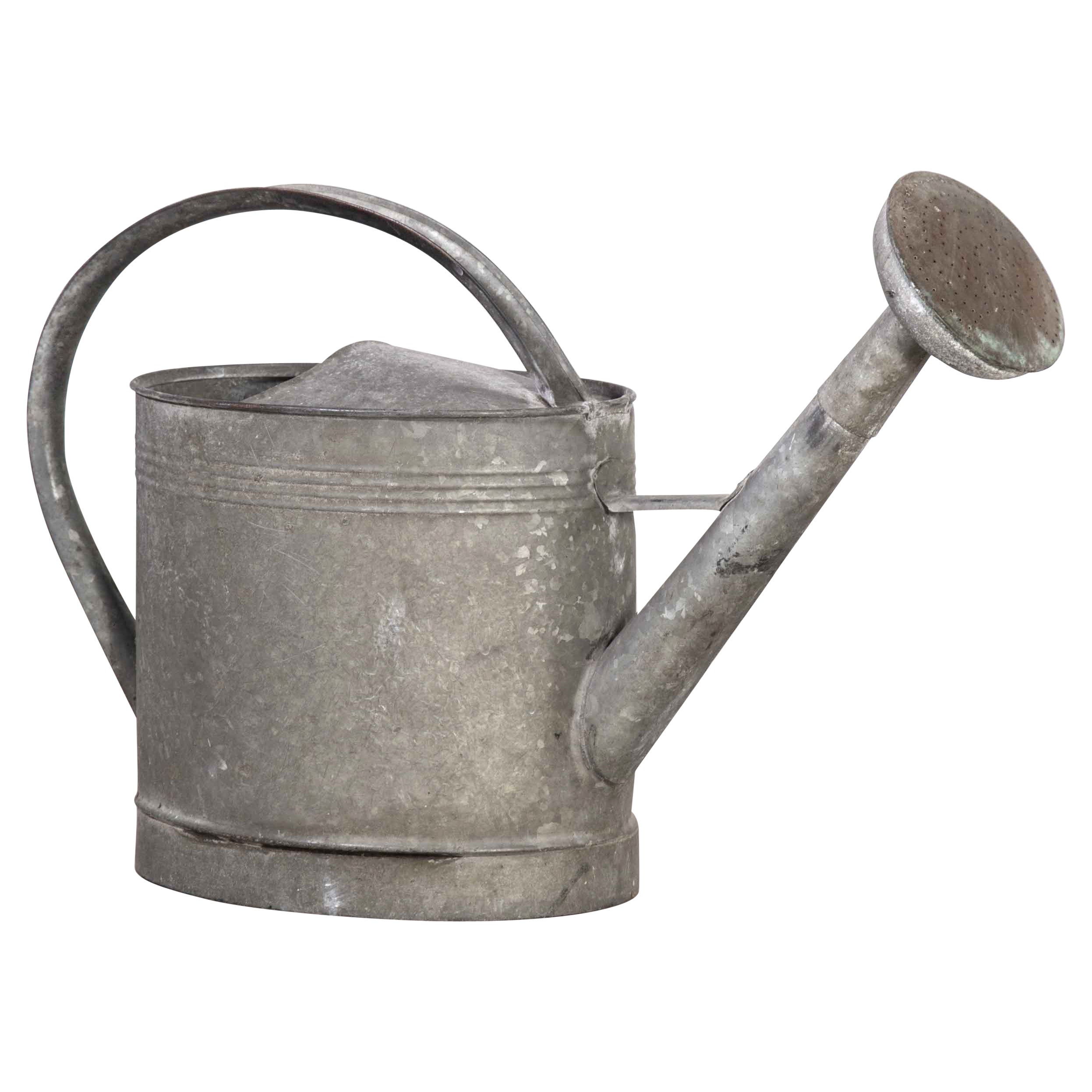 1950
s Good Size French Galvanised Watering Can 
Model .1
