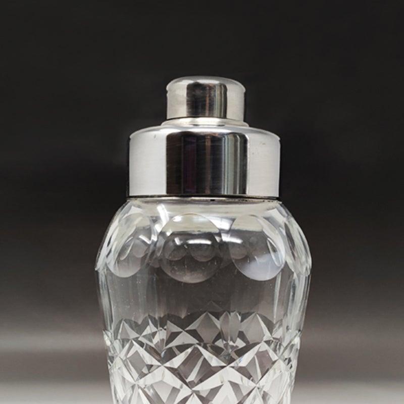 1950s Gorgeous Bohemian Cut Crystal Cocktail Shaker, Made in Italy In Good Condition For Sale In Milano, IT