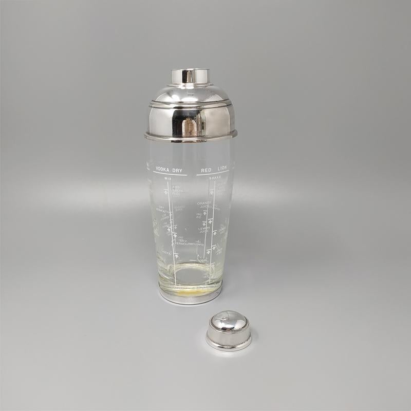 Mid-Century Modern 1950s Gorgeous Cocktail Shaker by OLRI. Made in Italy For Sale