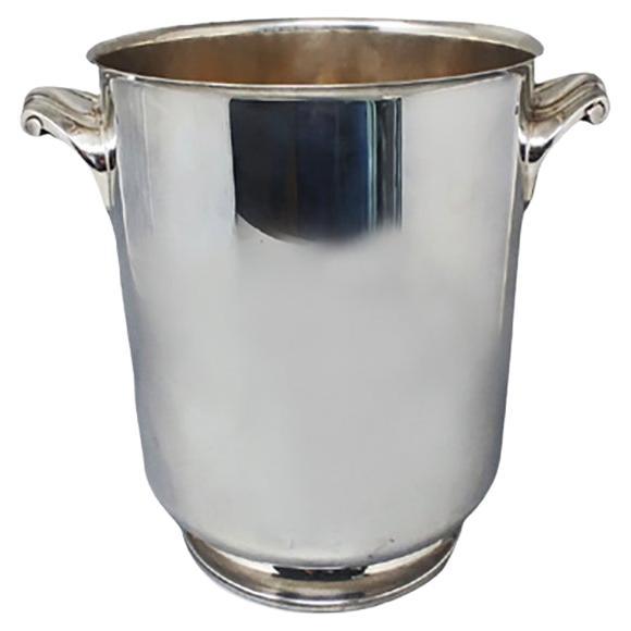 1950s Gorgeous Ice Bucket by Christofle in Silver Plated. Made in France For Sale
