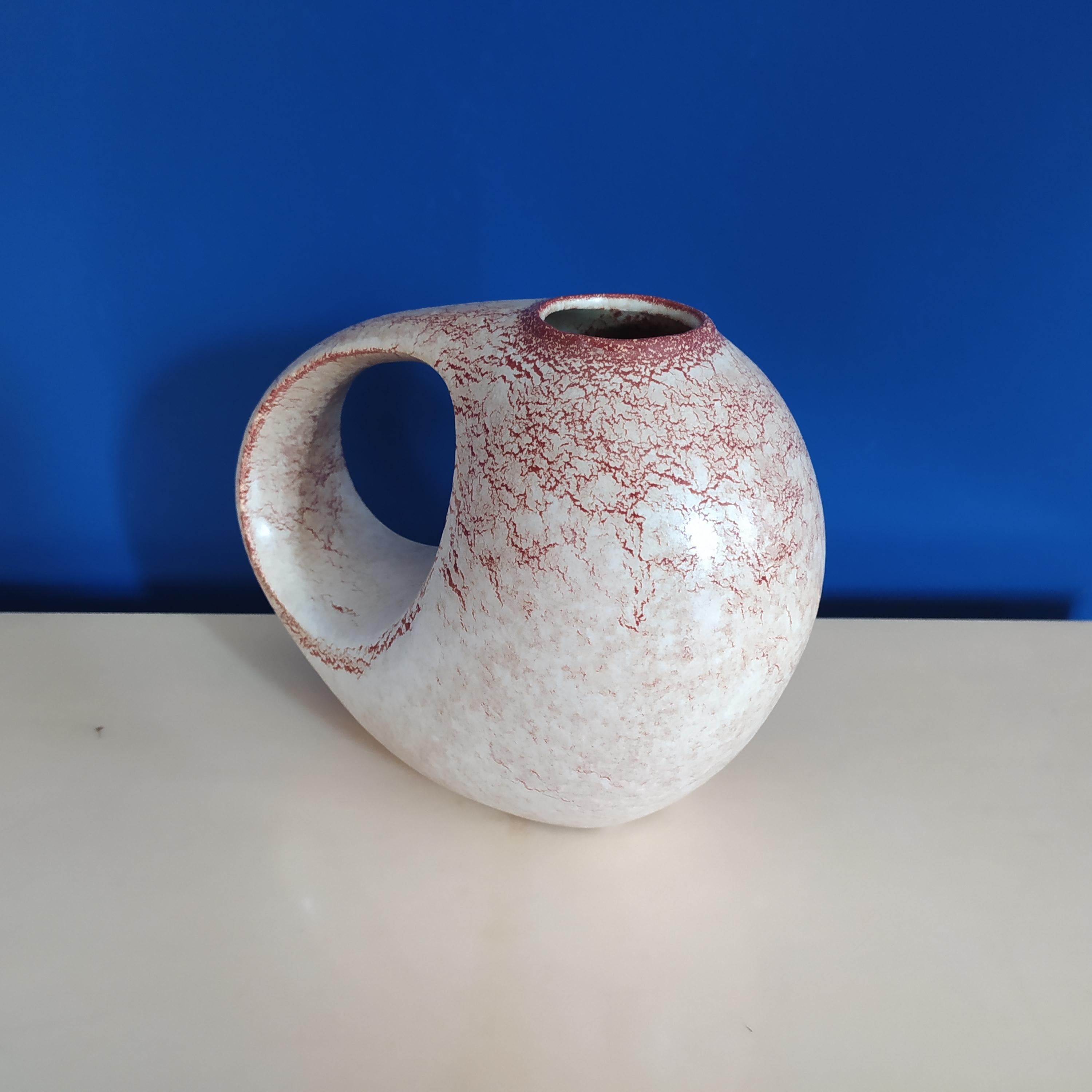 European 1950s Gorgeous Vase in Ceramic, Made in Italy For Sale