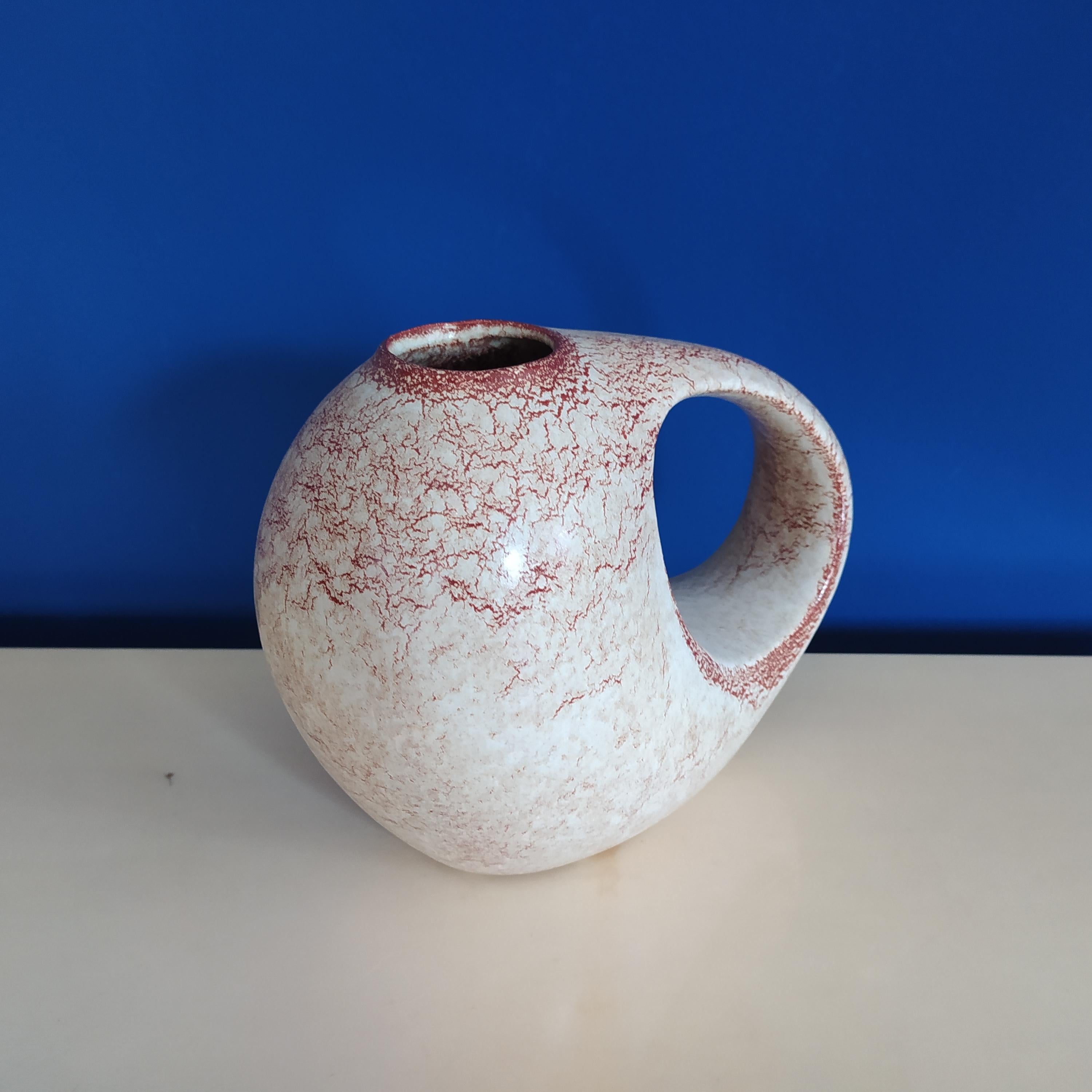 1950s Gorgeous Vase in Ceramic, Made in Italy In Excellent Condition For Sale In Milan, IT