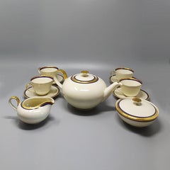 1950s Gorgeous White, Blue and Gold Tea Set/Coffee Set in Bavaria Porcelain