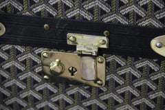 1950's Goyard Library Trunk in Chevron Canvas