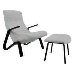 1950s Grasshopper Chair and Stool for Knoll