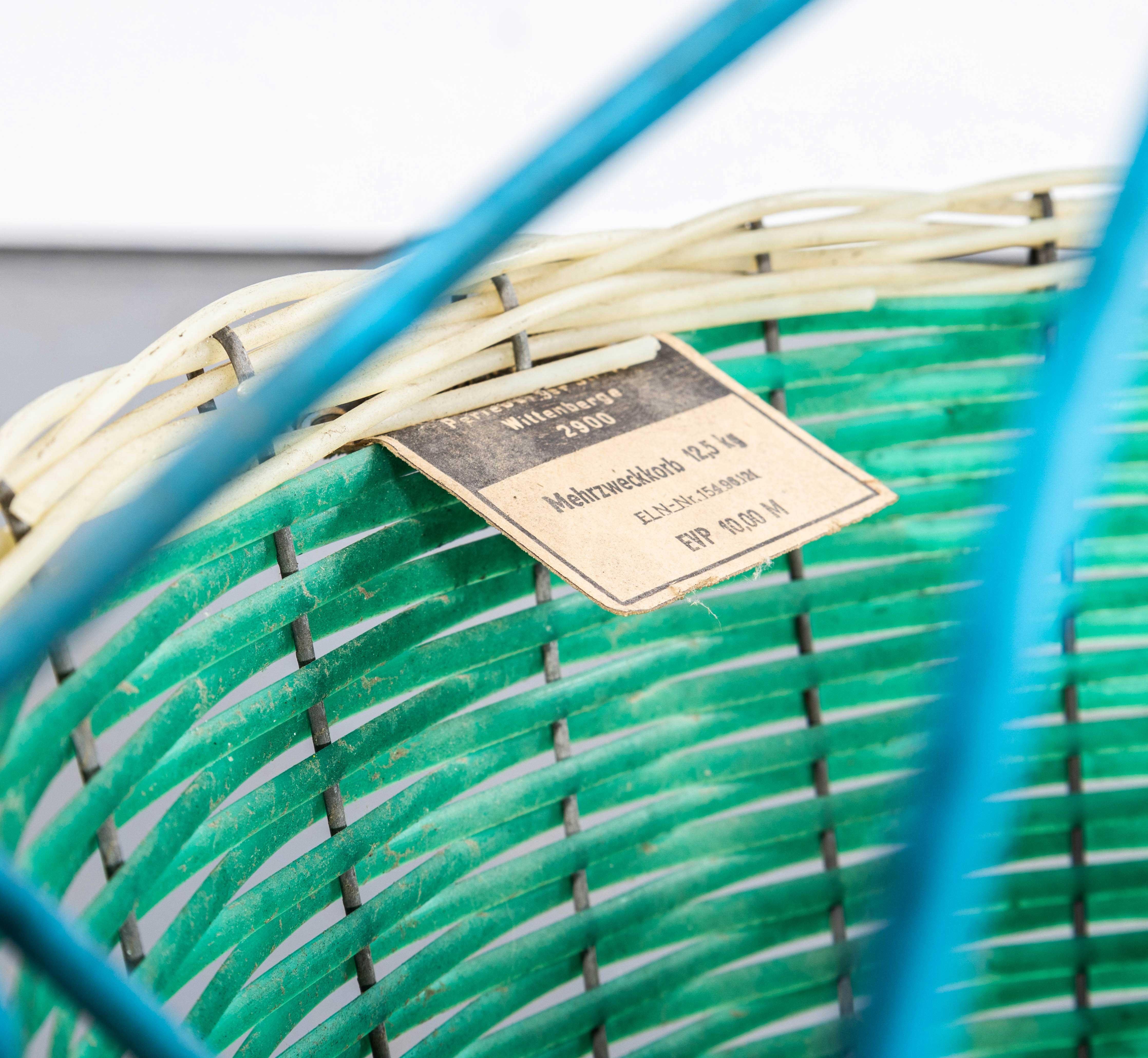 Plastic 1950's Green Grape Picking Baskets - New Old Stock GDR