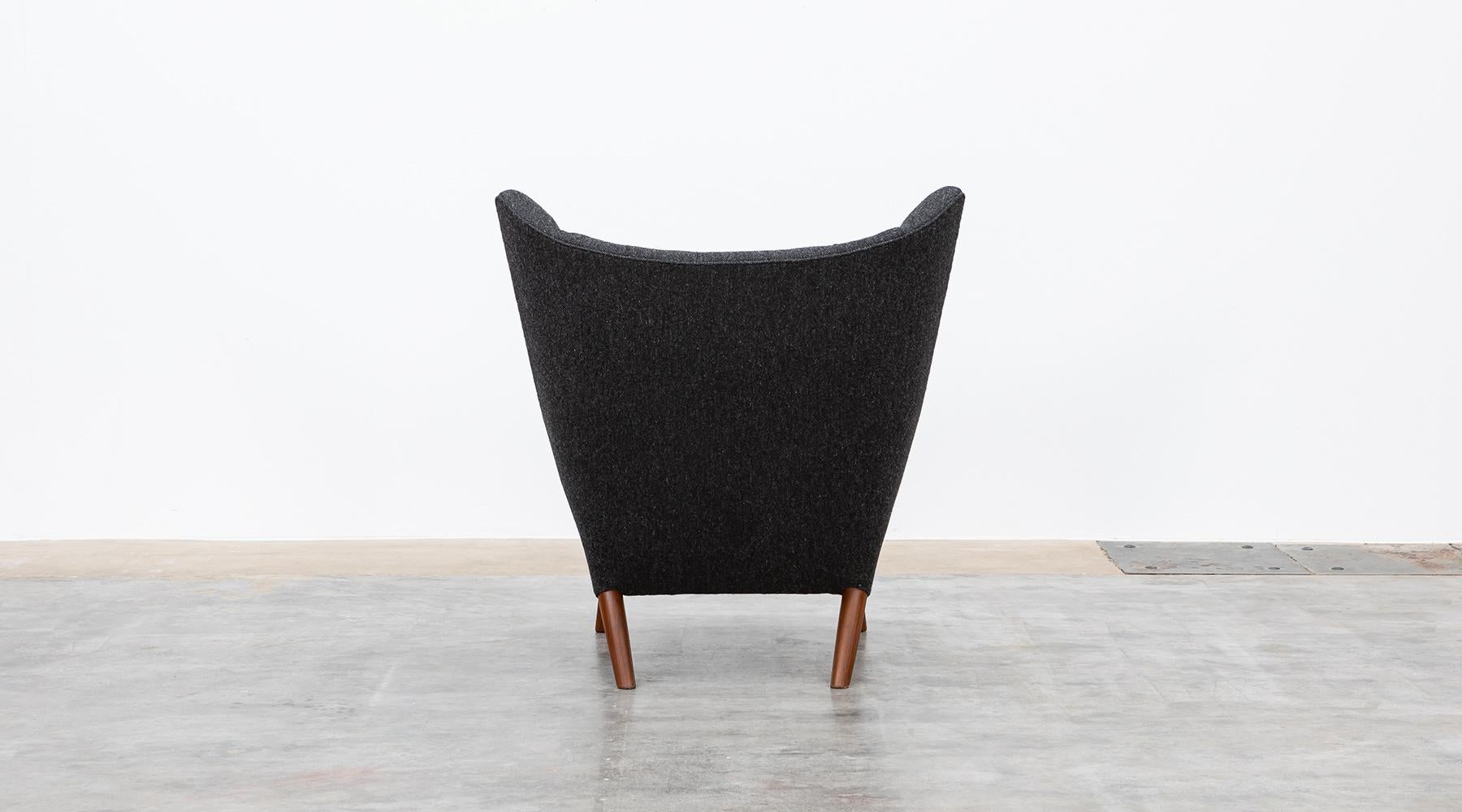 1950s Grey Papa Bear Chair by Hans Wegner 'new upholstery' For Sale 1