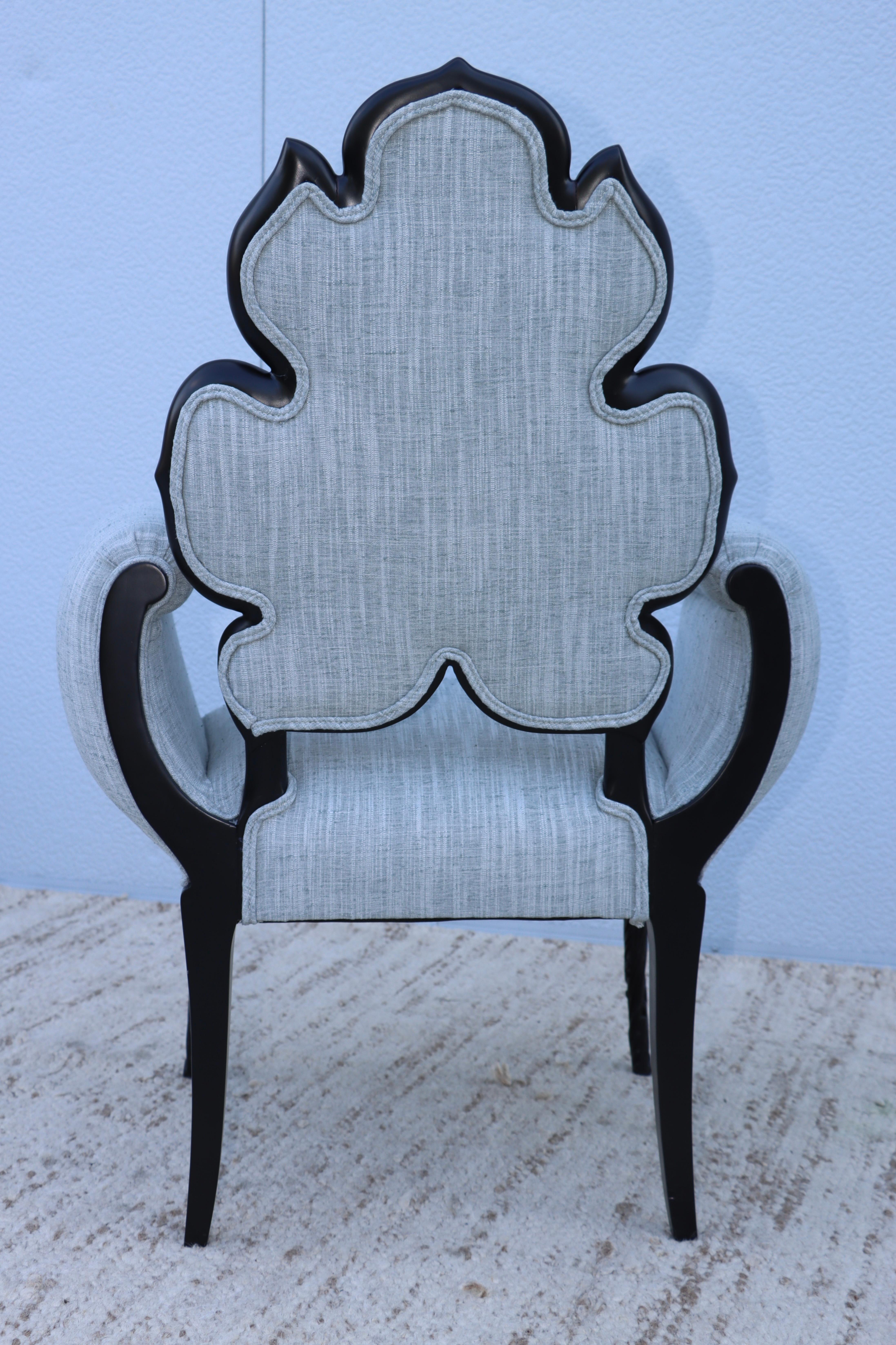 1950's Grosfeld House Flower Back Lounge Chairs 10