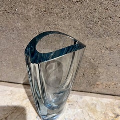 1950s Gunnar Nyland Strombergshyttan Vase Gazelle Art Glass Sweden