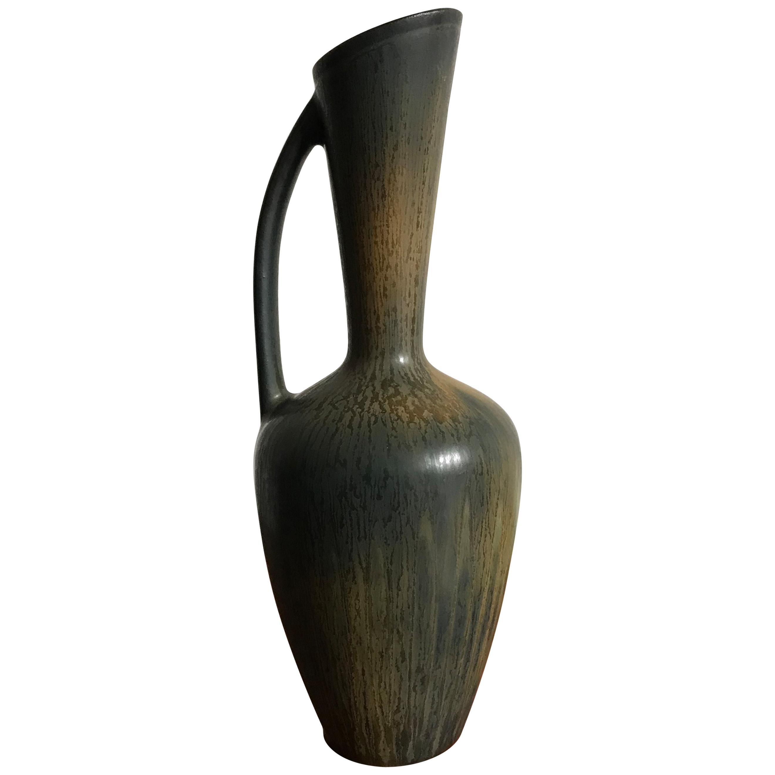 1950s Gunnar Nylund Scandinavian Stoneware Vase for Rörstrand