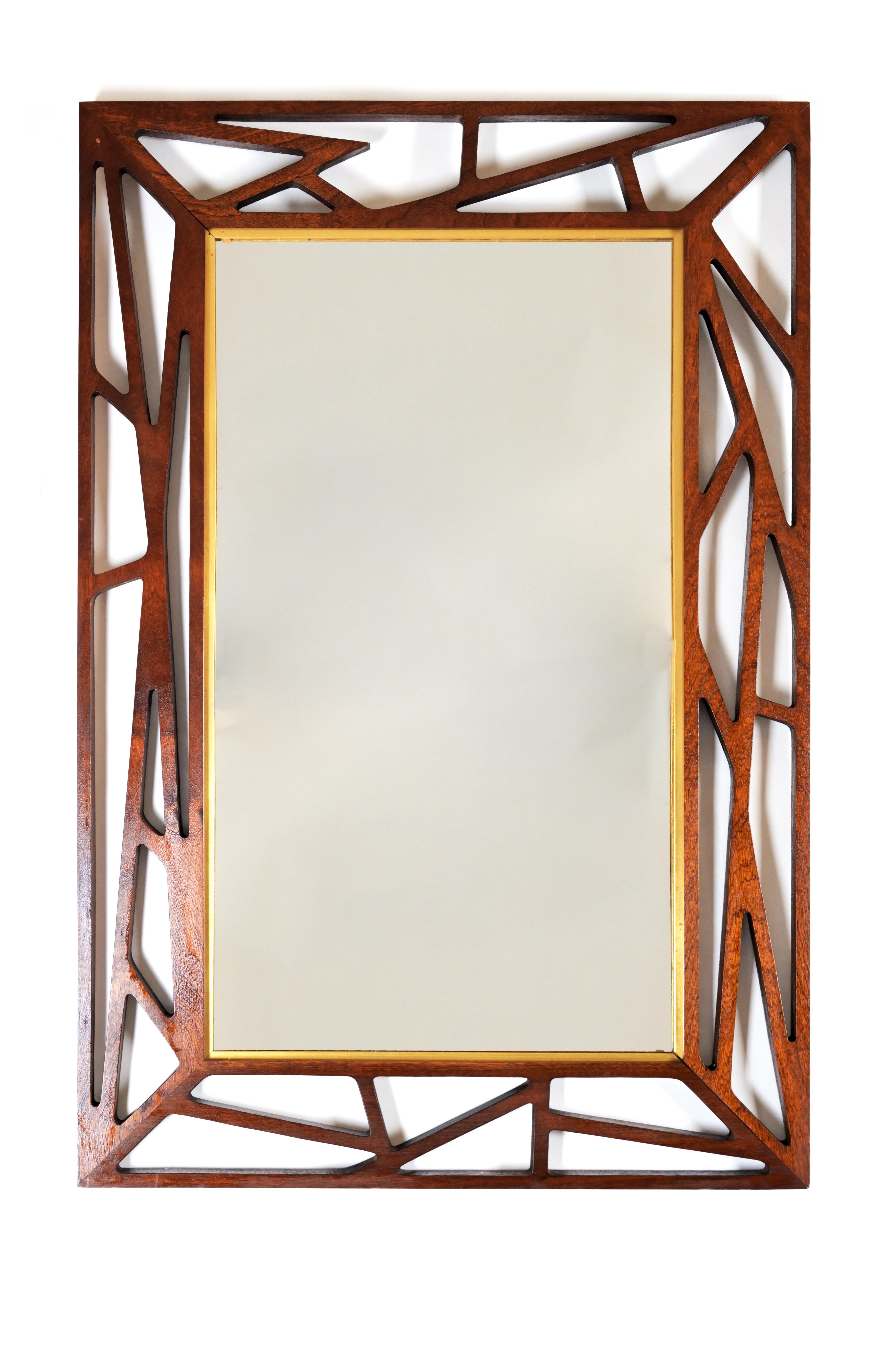 Scandinave moderne Miroir Koncrete de Gustaf Eden Spegalfabrik des années 1950 en vente