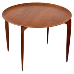 1950s H. Engholm & Sven Willumsen Teak Side Table For Fritz Hansen, Denmark