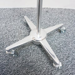 1950's Hadrill & Horstmann Chromed Metal Counterpoise Trolley Lamp