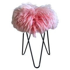 1950's Hairpin Leg Dressing Table Stool