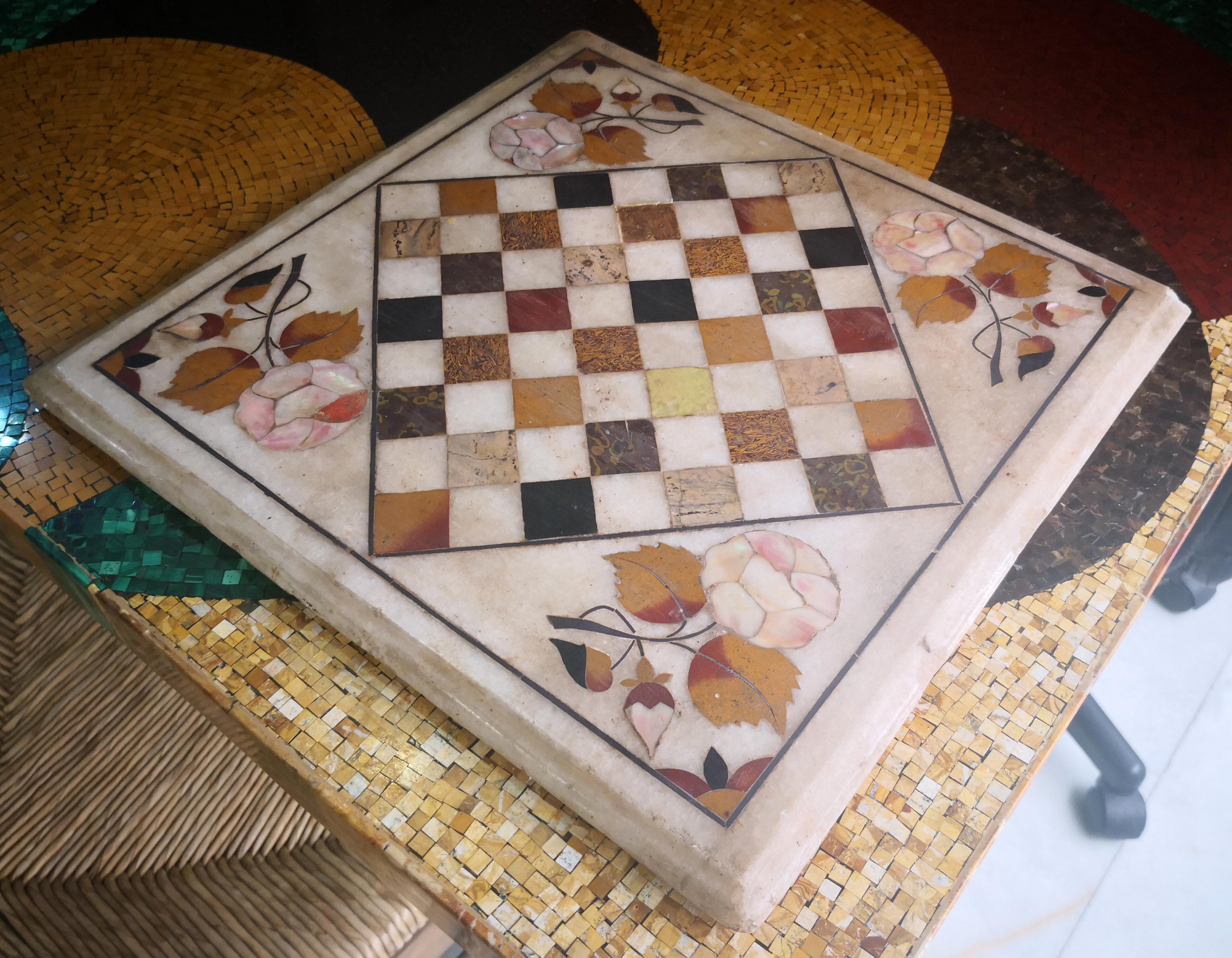 mosaic chess board