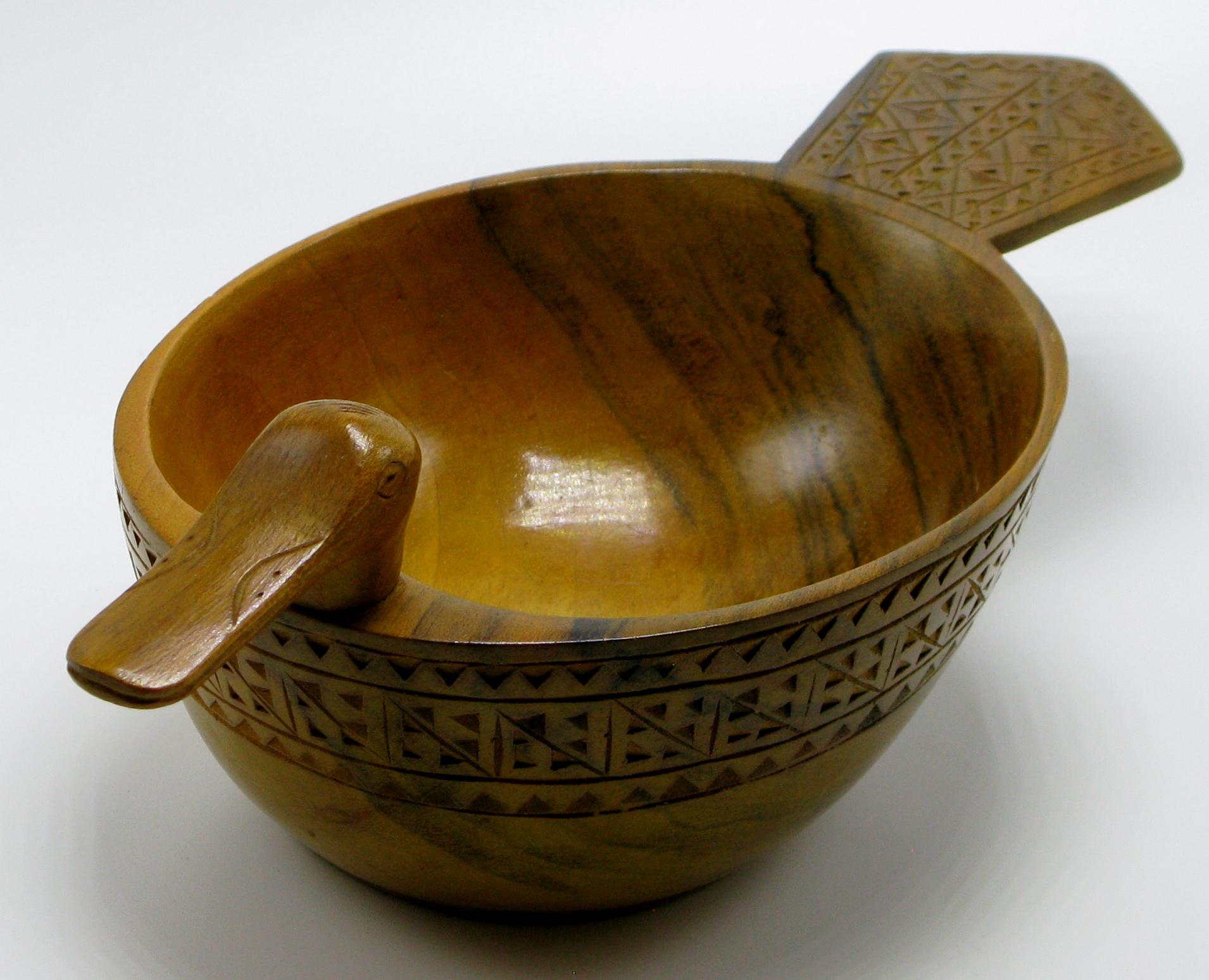 olive wood serving bowl