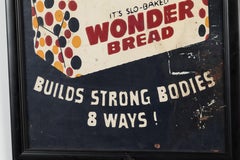 1950s Hand Painted Advertising Wonder Bread Pop Art