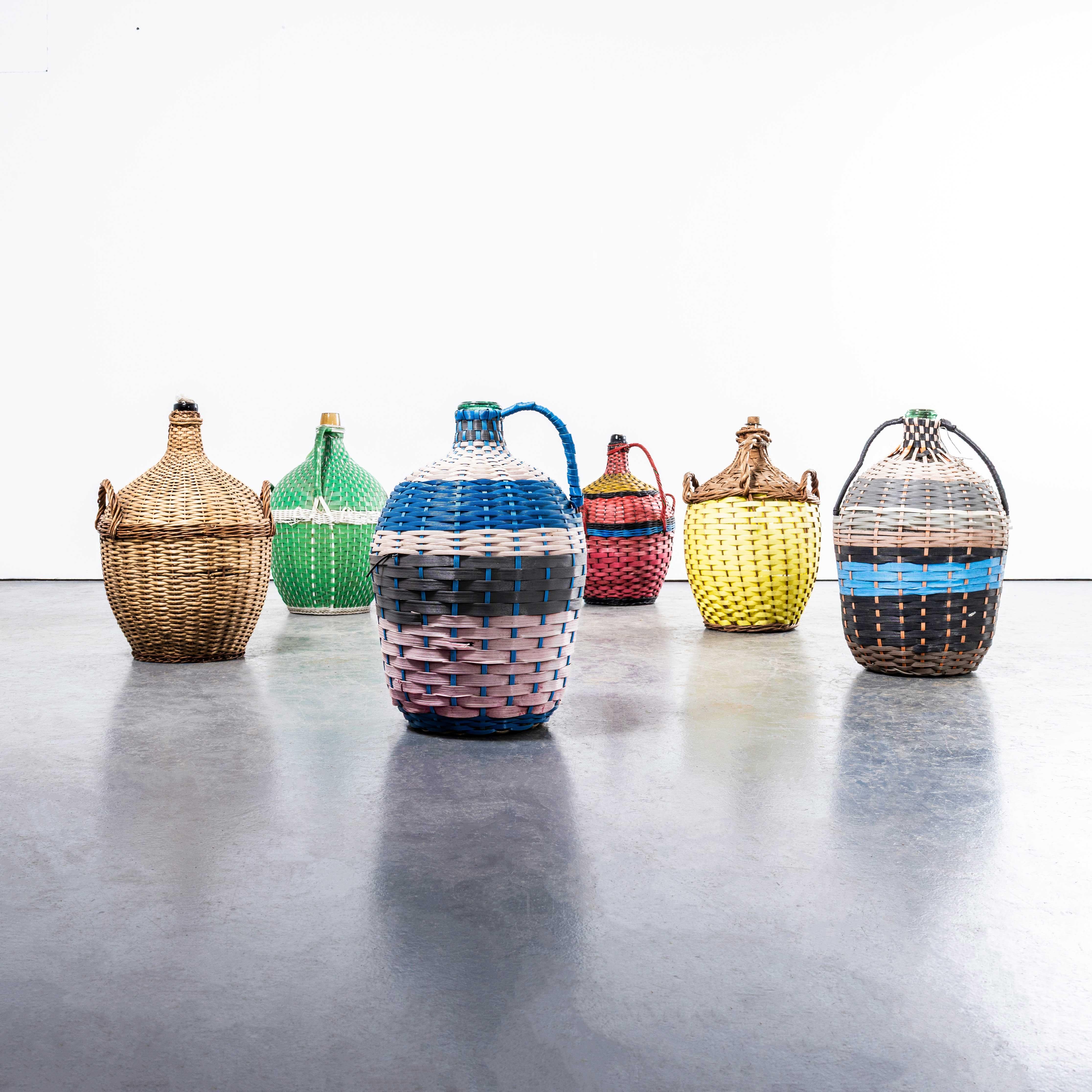 1950’s Hand Woven Czech Bottle Carriers – Large to Extra Large For Sale 1
