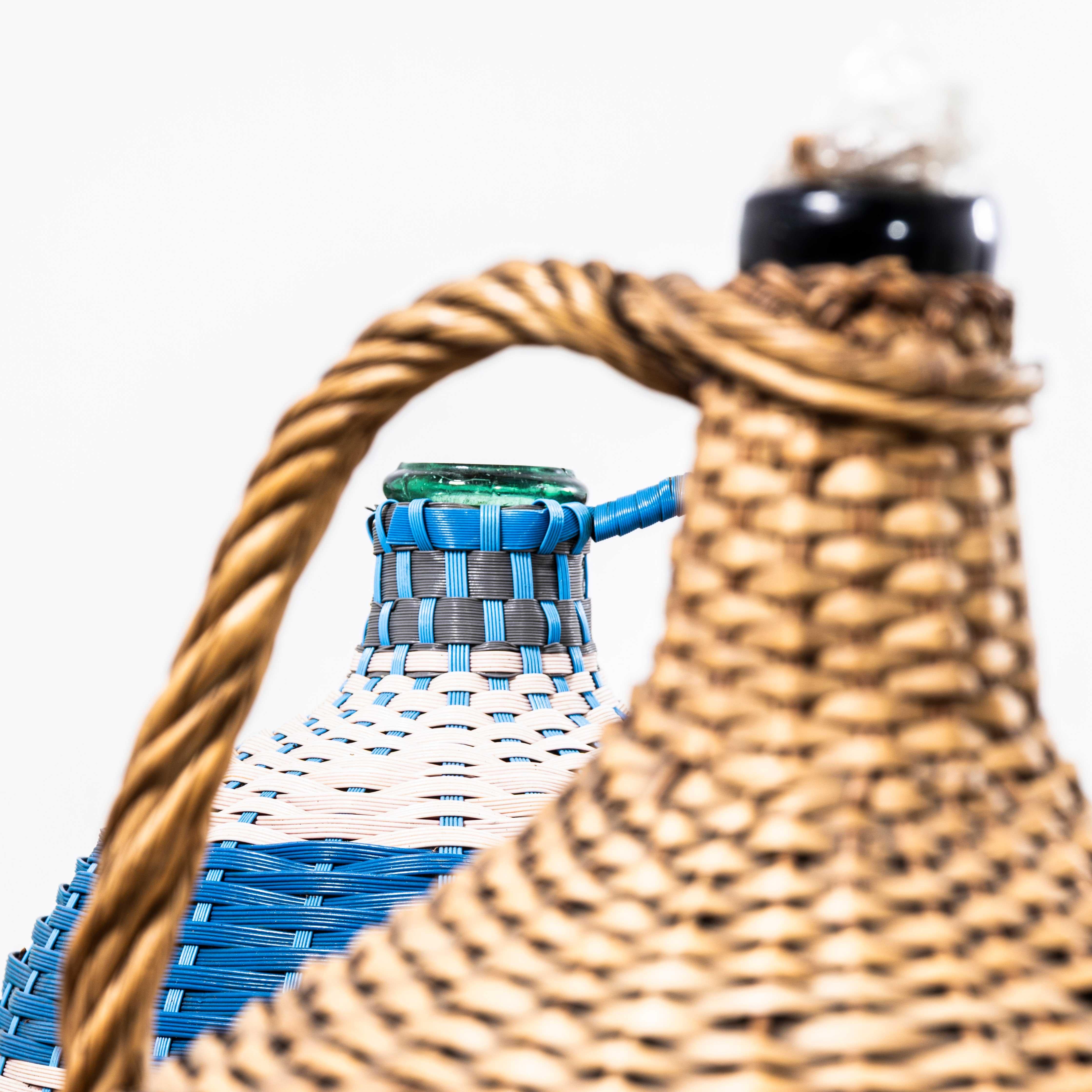 1950’s Hand Woven Czech Bottle Carriers – Large to Extra Large For Sale 3