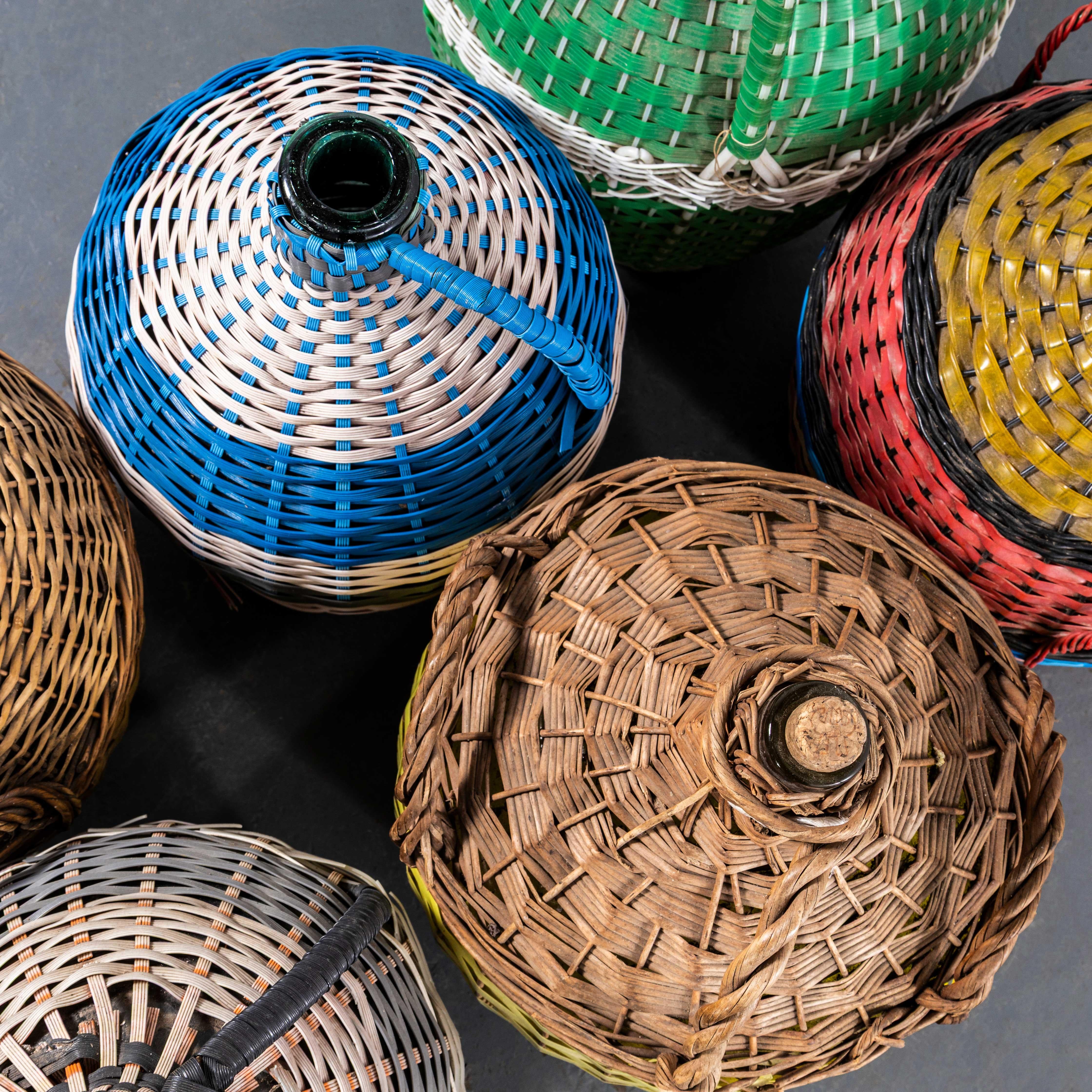 1950’s Hand Woven Czech Bottle Carriers – Large to Extra Large For Sale 4