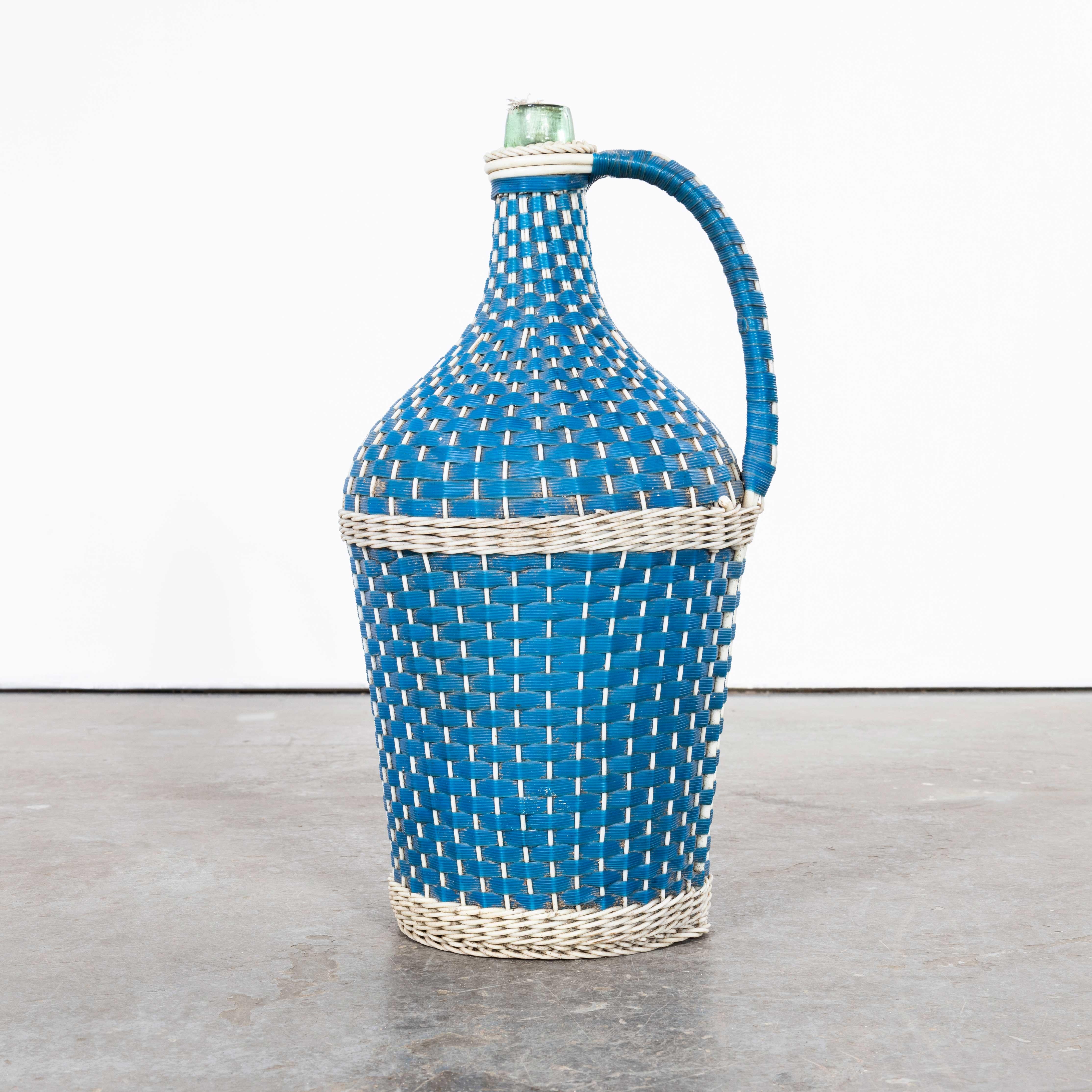 Porte-bouteilles tchèque tissé à la main des années 1950 - moyen à grand Bon état - En vente à Hook, Hampshire
