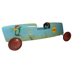 Boîte à savon artisanale des années 1950, Finition turquoise, Folk Art