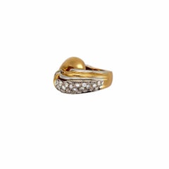 Handmade 18k Gold Cocktail Ring with 1.50ct Diamonds, Austria