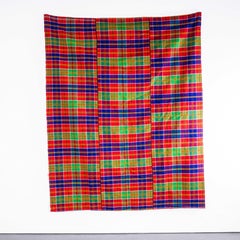 1950's Handmade Colourful Folk Hungarian Wool Bedspread