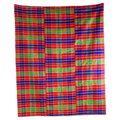 1950's Handmade Colourful Folk Hungarian Wool Bedspread