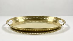 1950s Handmade Italian Brass Serving Tray