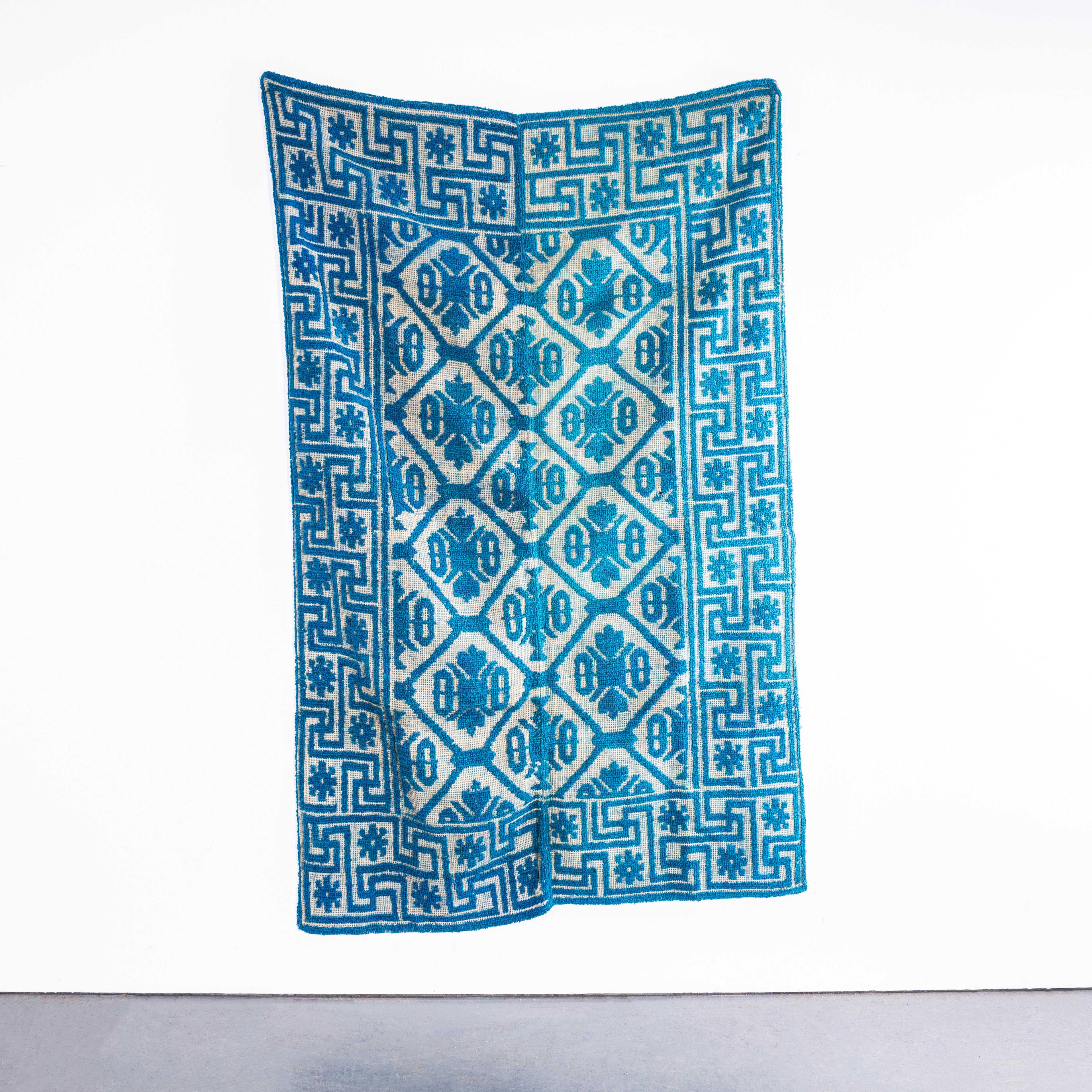 1950’s Handmade Light Blue Folk Hungarian Wool Bedspread. 

We have been collecting these for some time, they are hard to find and very beautiful. We have a number of blankets often of similar designs, all woven by hand in simple traditional