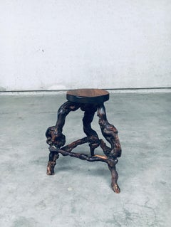 1950's Handmade Vinewood & oak Bar Stool