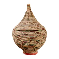 1950's handwoven basket ...
