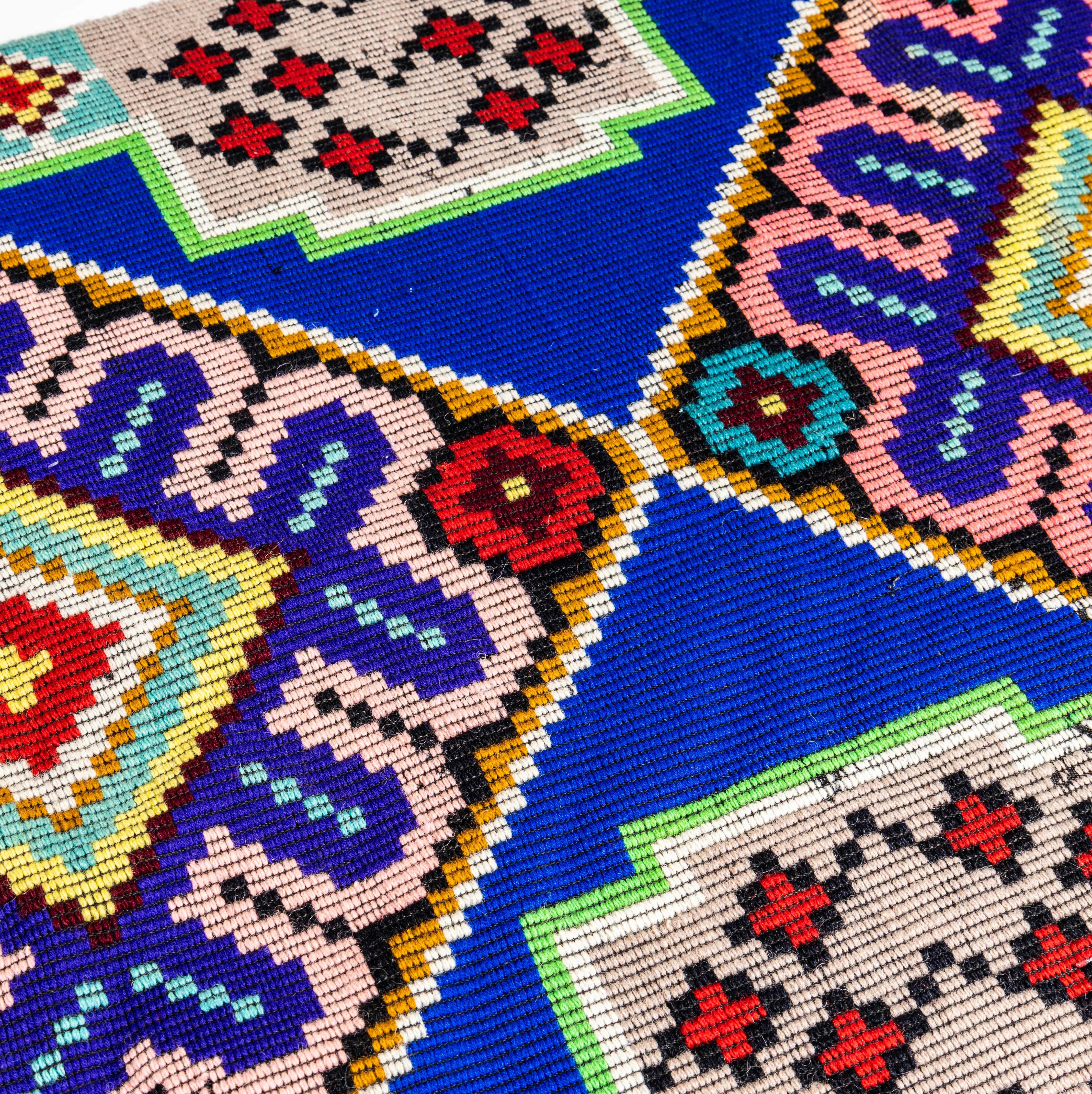 Mid-20th Century 1950's Handwoven Hungarian Folk Hanging For Sale