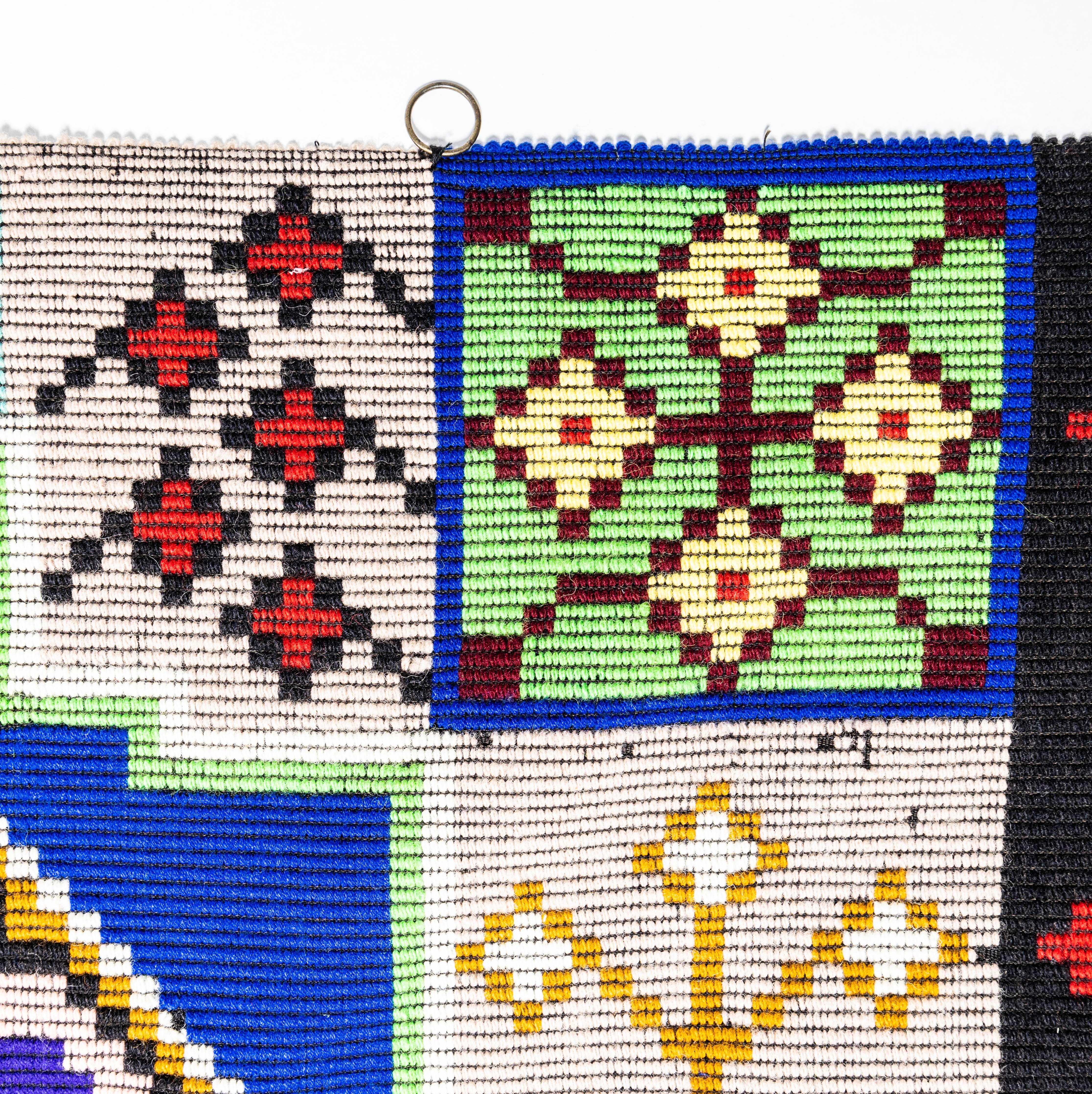 Textile 1950's Handwoven Hungarian Folk Hanging For Sale